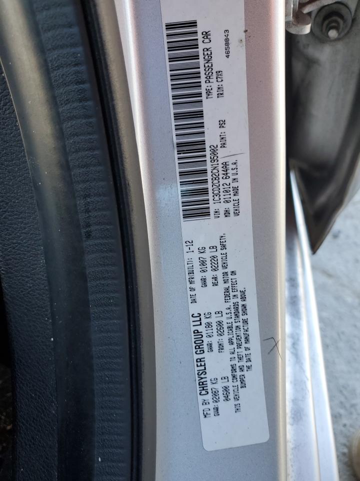 2012 Dodge Avenger VIN 1C3CDZCB2CN195002 Copart auction photo, rear end / side damage thumbnail 13