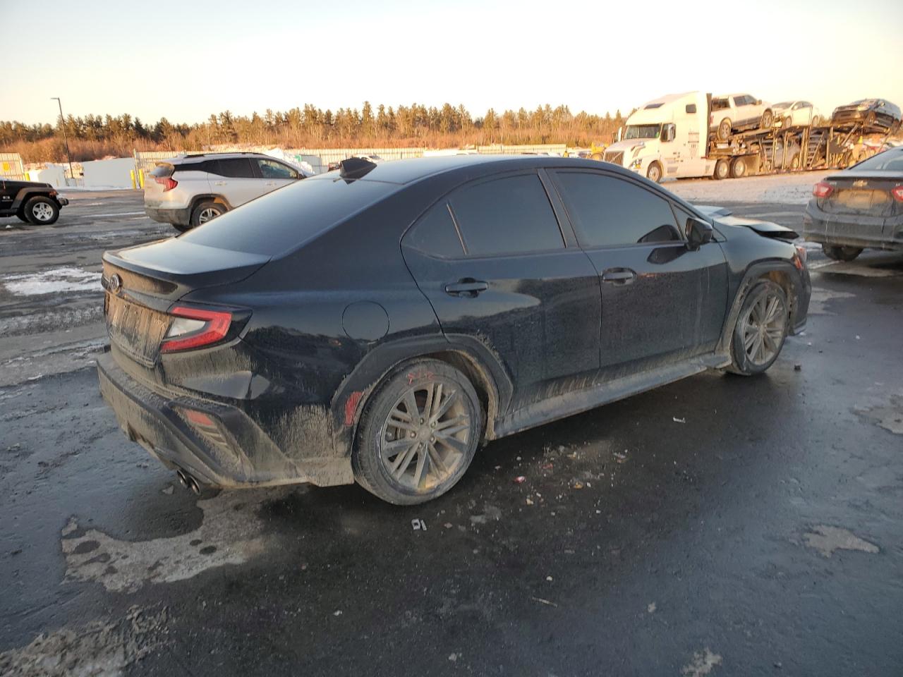 2023 Subaru WRX VIN JF1VBAA65P9823639 Copart auction photo, front end / side damage thumbnail 3
