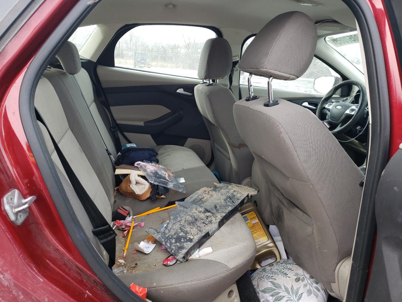 2014 Ford Focus VIN 1FADP3K29EL280428 Copart auction photo, rear end / undercarriage damage thumbnail 10
