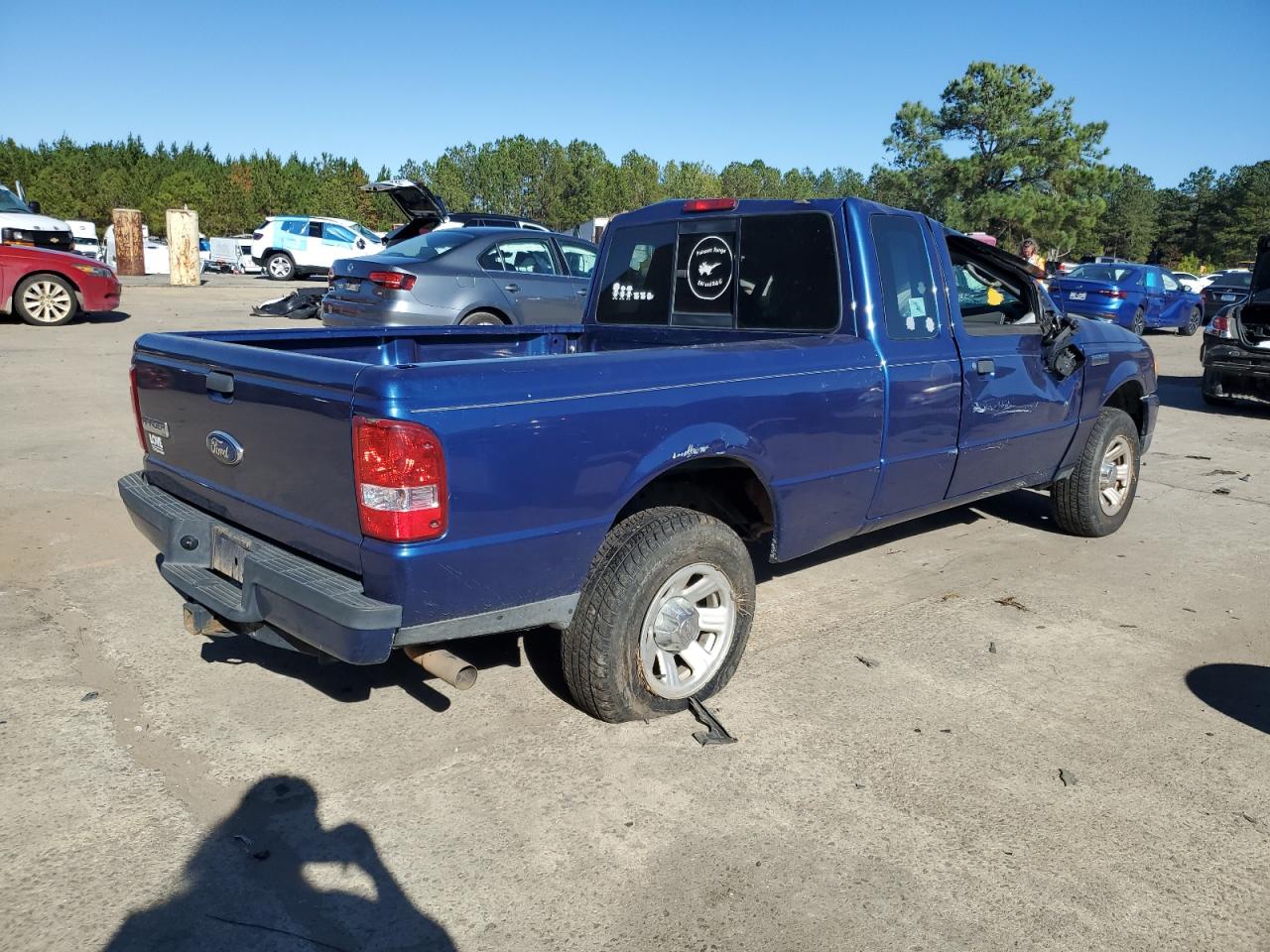 2011 Ford Ranger VIN 1FTKR4EE4BPA68693 Copart auction photo, top/roof damage thumbnail 3