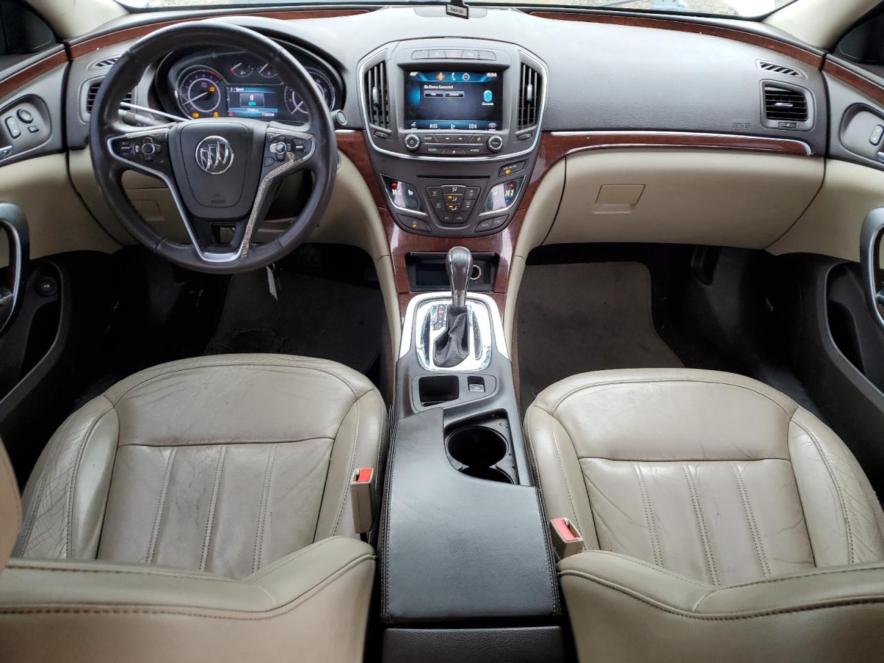 2014 Buick Regal VIN 2G4GR5GX5E9236611 Copart auction photo, front end / side damage thumbnail 8