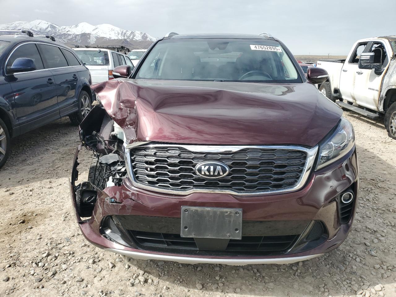 2020 KIA Sorento VIN 5XYPHDA56LG694667 Copart auction photo, front end damage thumbnail 5