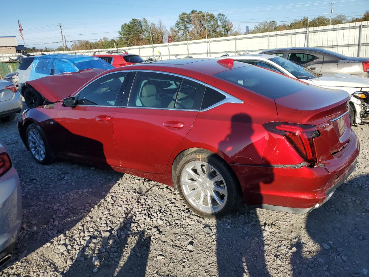2021 Cadillac CT5 VIN 1G6DW5RK9M0145161 Copart auction photo, all over damage thumbnail 2