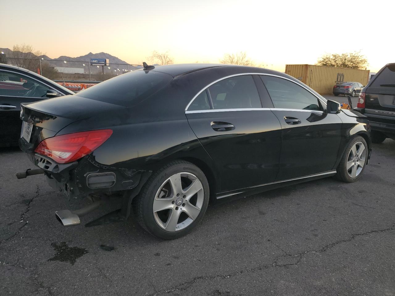 2015 Mercedes-Benz CLA-klasse VIN WDDSJ4EB0FN184235 Copart auction photo, front end / rear end damage thumbnail 3