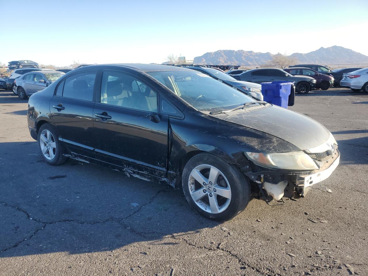 2009 Honda Civic VIN 19XFA166X9E051440 Copart auction photo, all over damage thumbnail 4