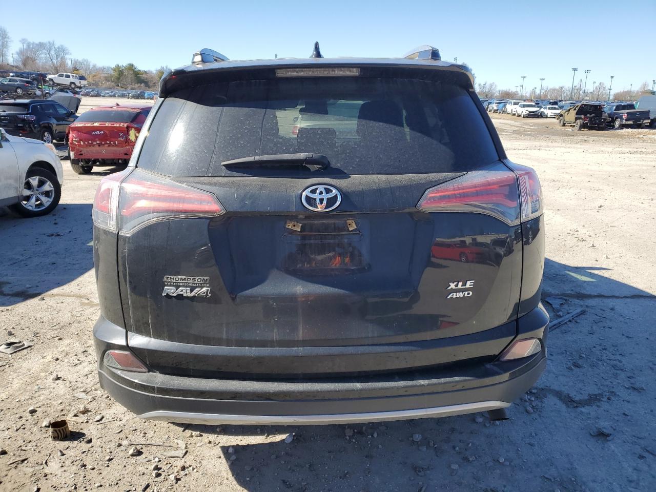 2018 Toyota RAV 4 VIN 2T3RFREV3JW706293 Copart auction photo, front end / side damage thumbnail 6