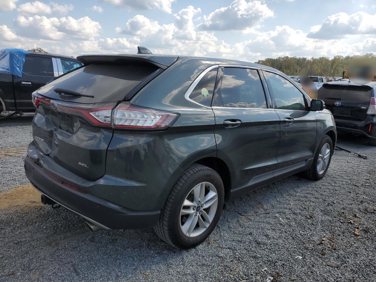 2015 Ford Edge VIN 2FMTK3J89FBB63780 Copart auction photo, rear end damage thumbnail 3