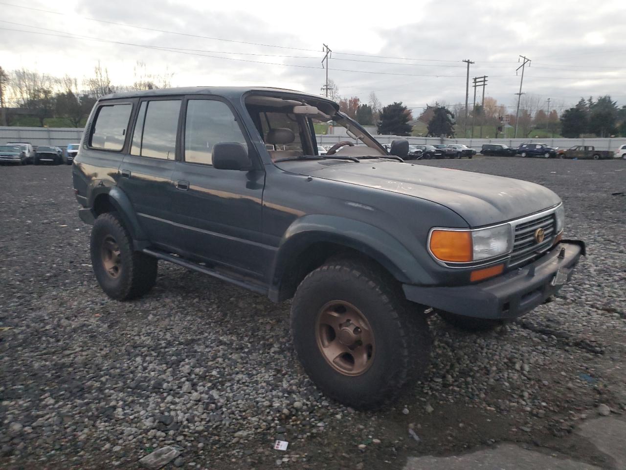 1996 Toyota Land Cruiser VIN JT3HJ85JXT0142784 Copart auction photo, side damage thumbnail 4