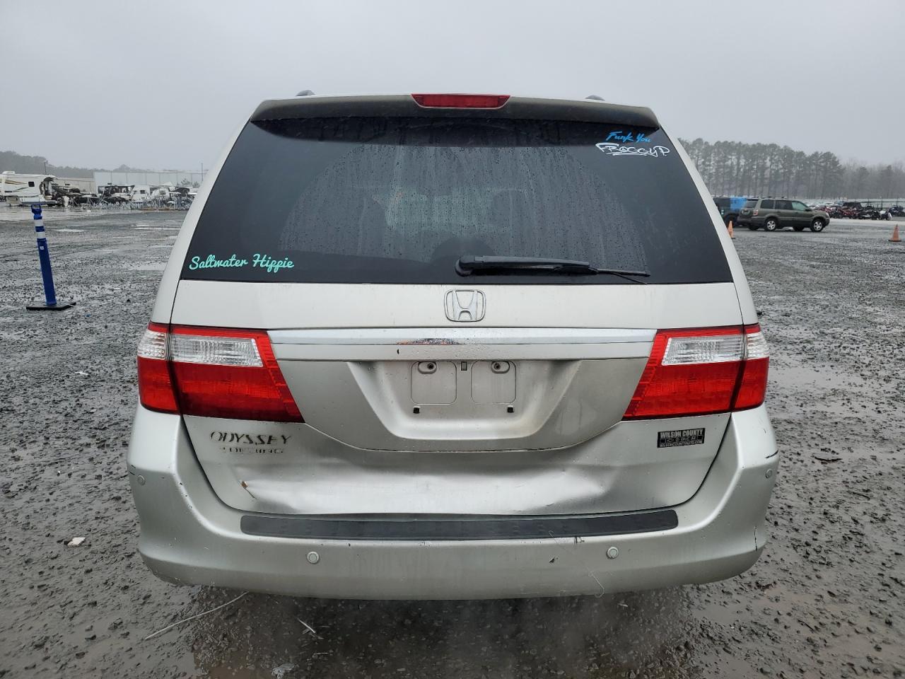 2006 Honda Odyssey VIN 5FNRL38866B095197 Copart auction photo, front end / all over damage thumbnail 6