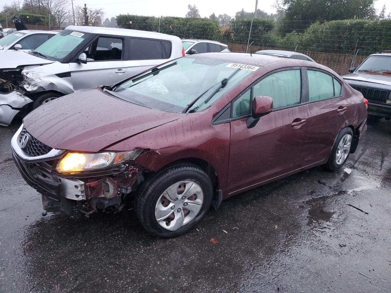 2013 Honda Civic VIN 19XFB2F57DE252781