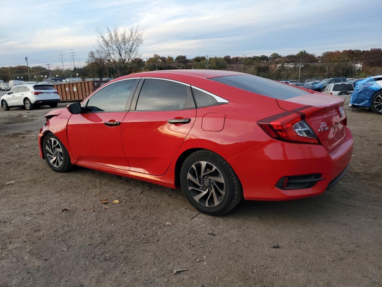 2016 Honda Civic VIN 2HGFC2F74GH574996 Copart auction photo, front end damage thumbnail 2