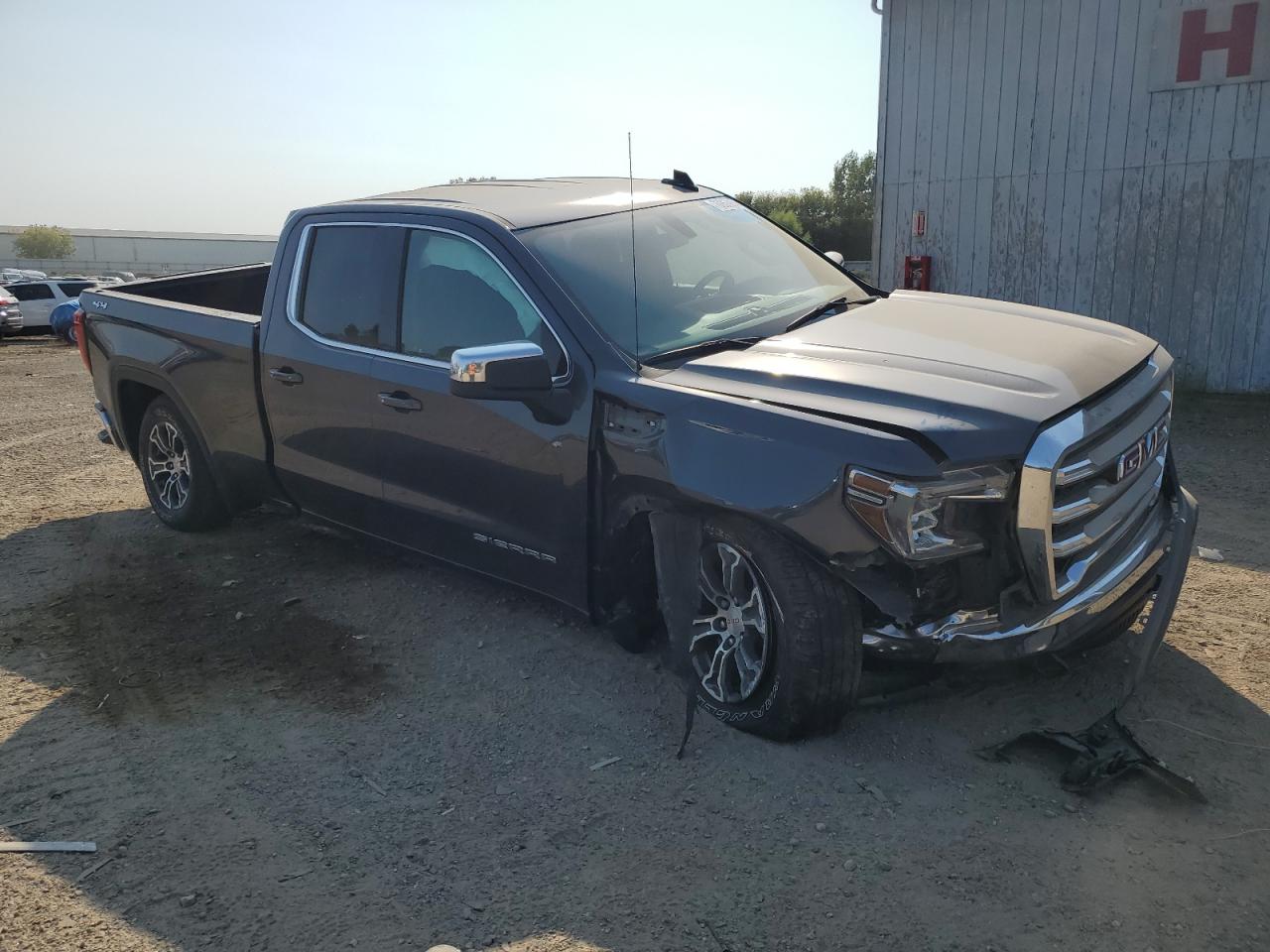 2021 GMC Sierra VIN 1GTR9BEDXMZ205427 Copart auction photo, front end / undercarriage damage thumbnail 4
