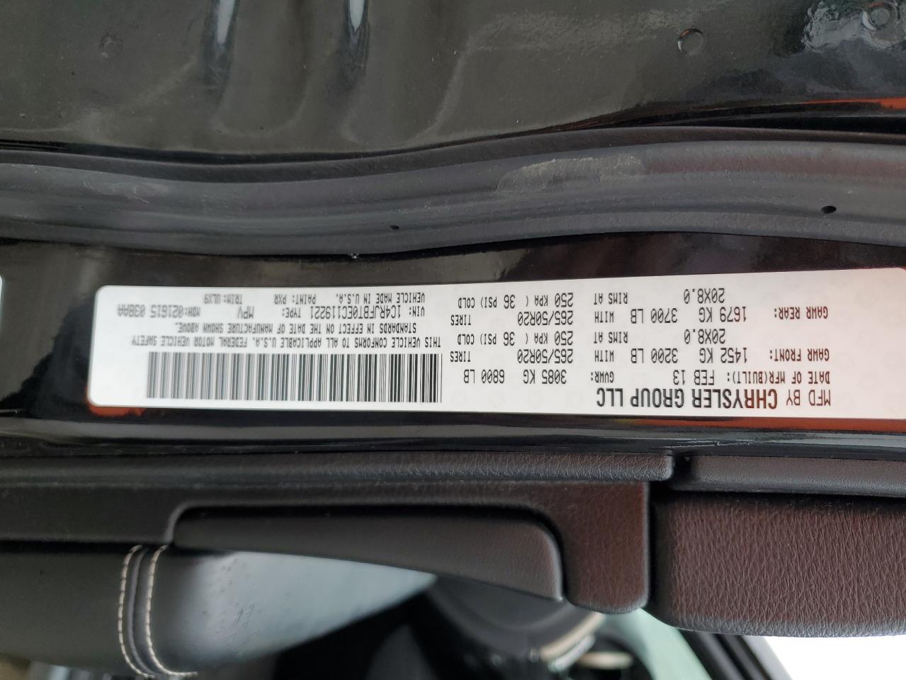 2014 Jeep Grand Cherokee VIN 1C4RJFBT0EC119221 Copart auction photo, unknown damage thumbnail 13