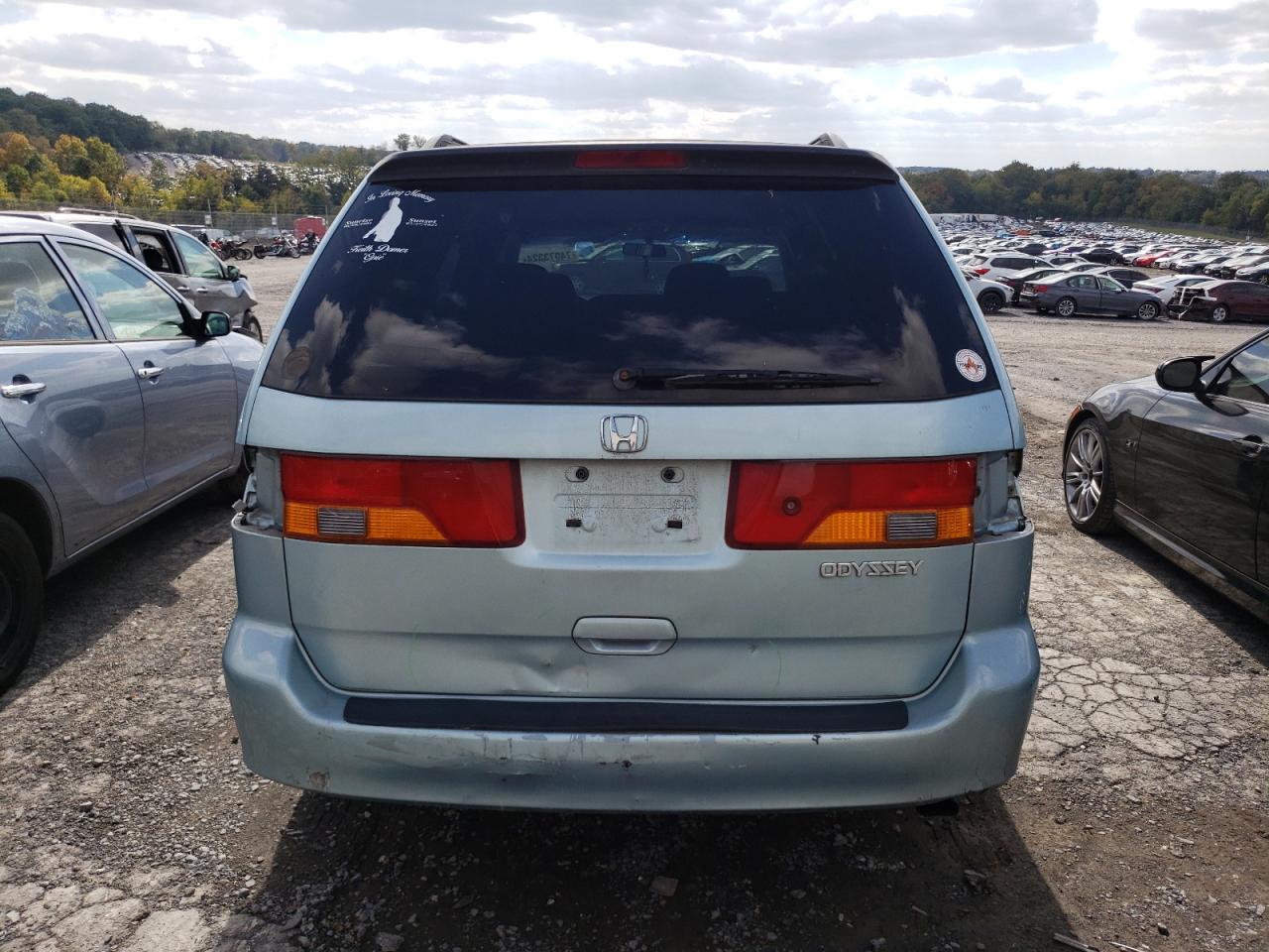 2004 Honda Odyssey VIN 5FNRL18614B068635 Copart auction photo, rear end damage thumbnail 6