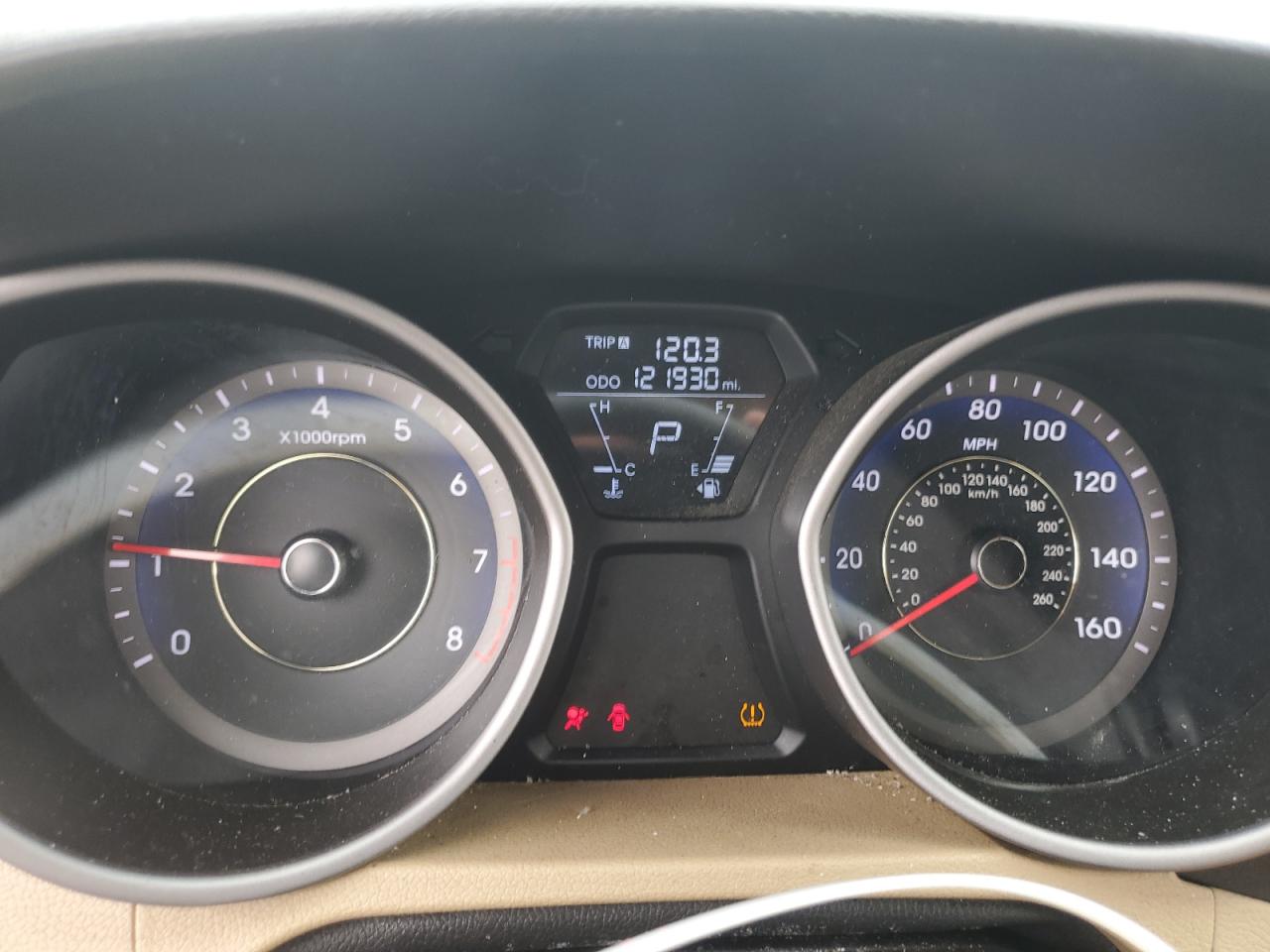 2013 Hyundai Elantra VIN KMHDH4AEXDU543023 Copart auction photo, all over damage thumbnail 9