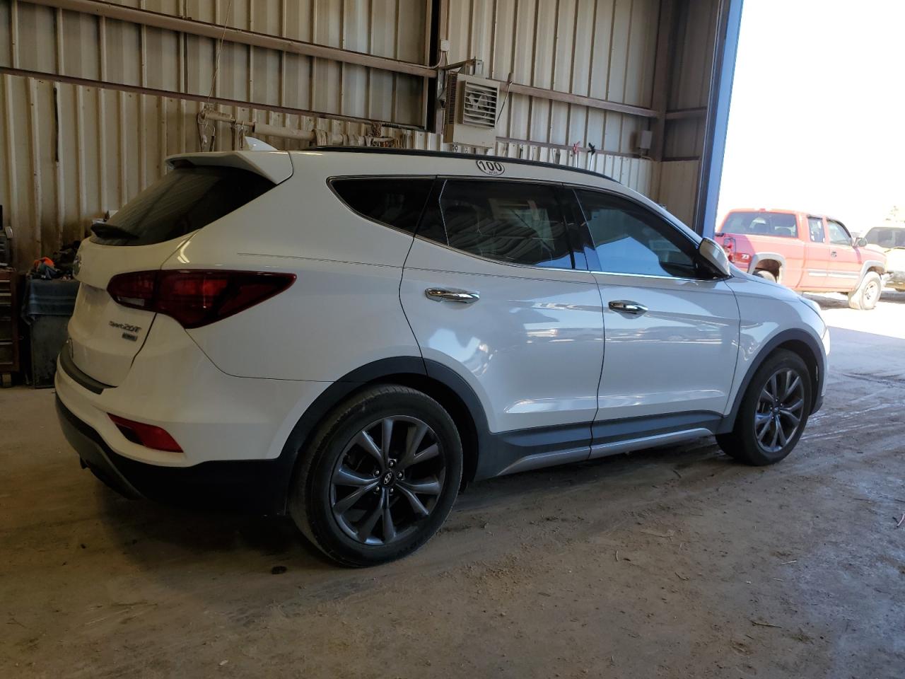 2017 Hyundai Santa Fe VIN 5NMZW4LA7HH038693 Copart auction photo, minor dent/scratches / normal wear damage thumbnail 3