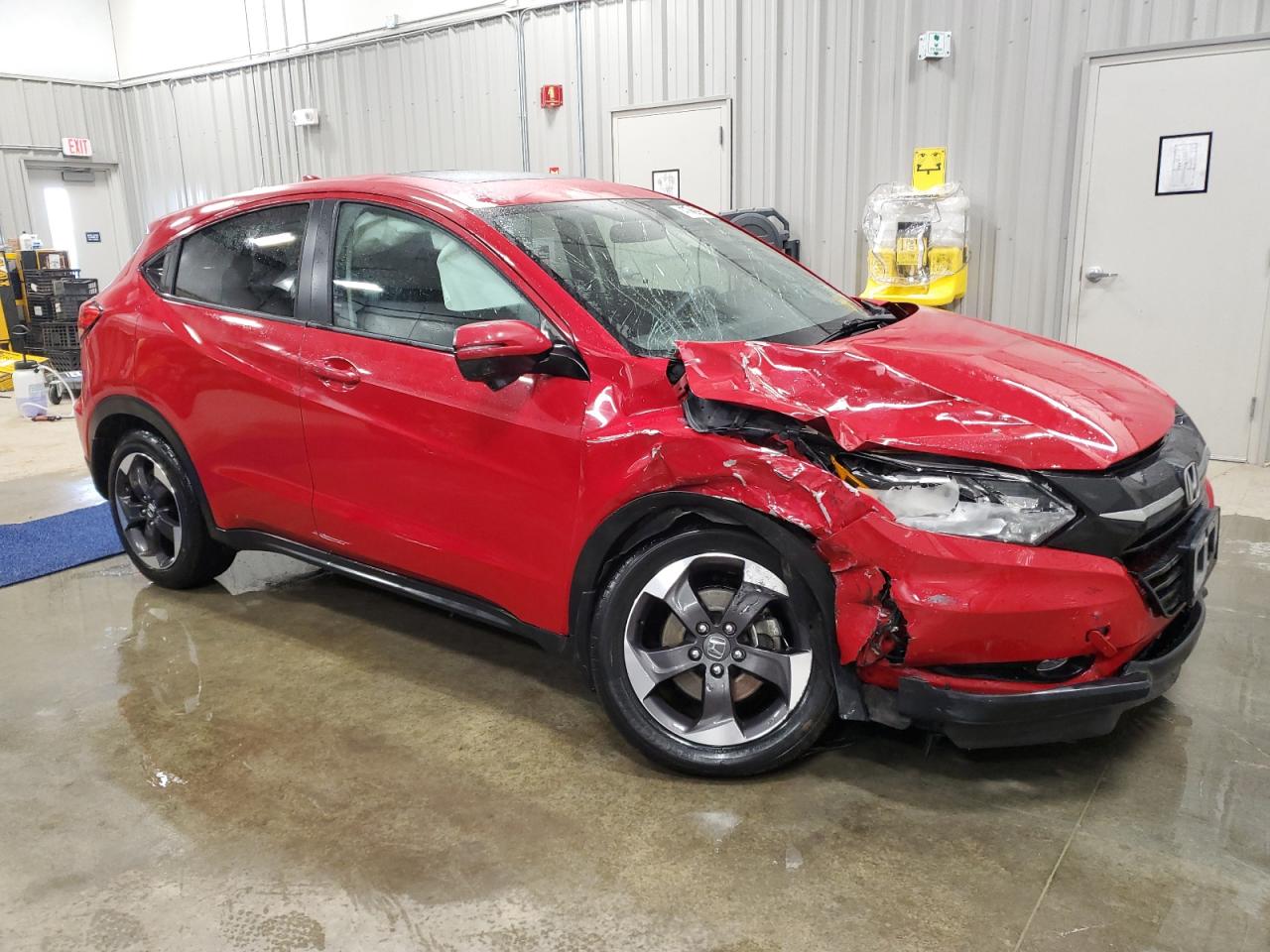 2018 Honda HR-V VIN 3CZRU6H57JG706548 Copart auction photo, front end damage thumbnail 4