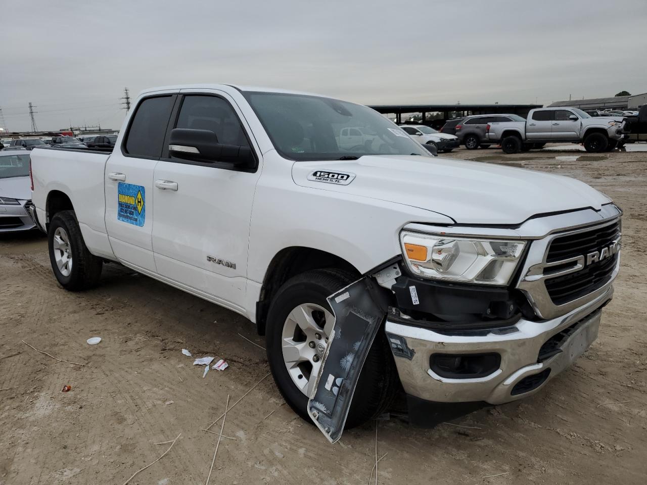 2021 RAM 1500 VIN 1C6RREBT9MN768514 Copart auction photo, all over damage thumbnail 4