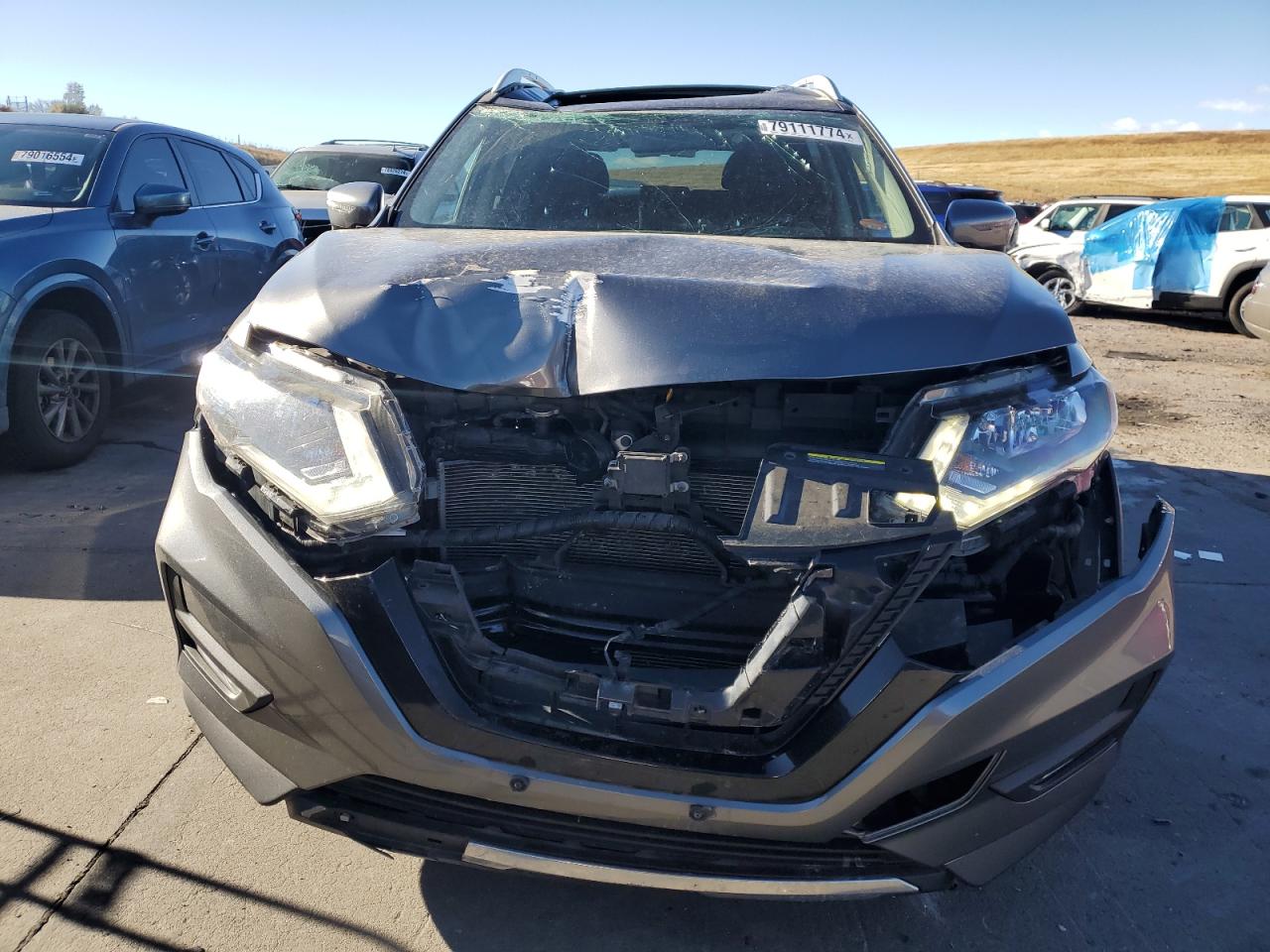 2018 Nissan Rogue VIN JN8AT2MV4JW301919 Copart auction photo, front end damage thumbnail 5