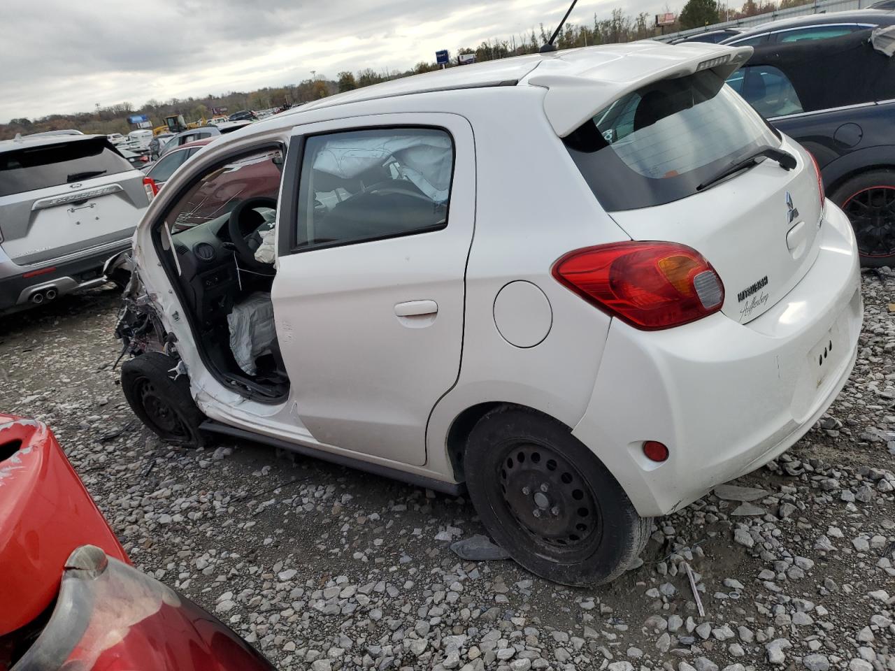 2015 Mitsubishi Mirage VIN ML32A3HJ5FH032640 Copart auction photo, front end / side damage thumbnail 2