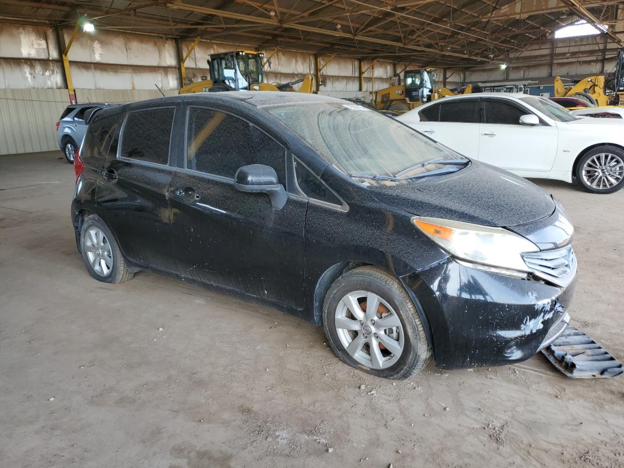 2014 Nissan Versa VIN 3N1CE2CP4EL370674 Copart auction photo, front end / vandalism damage thumbnail 4