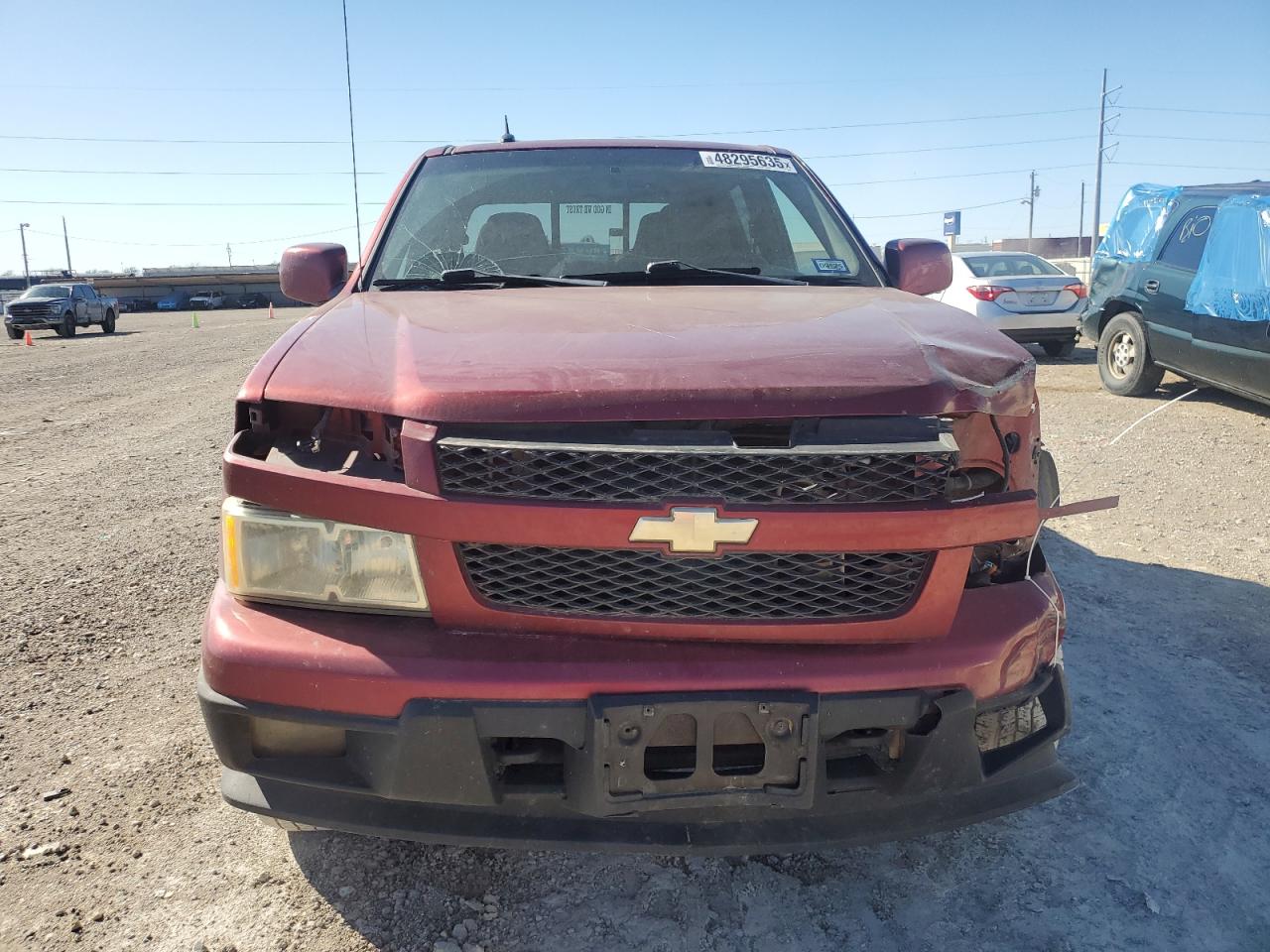 2010 Chevrolet Colorado VIN 1GCJTCDE1A8142816 Copart auction photo, front end damage thumbnail 5