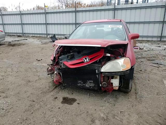 2001 Honda Civic VIN 1HGEM22561L106338 Copart auction photo, front end damage thumbnail 11