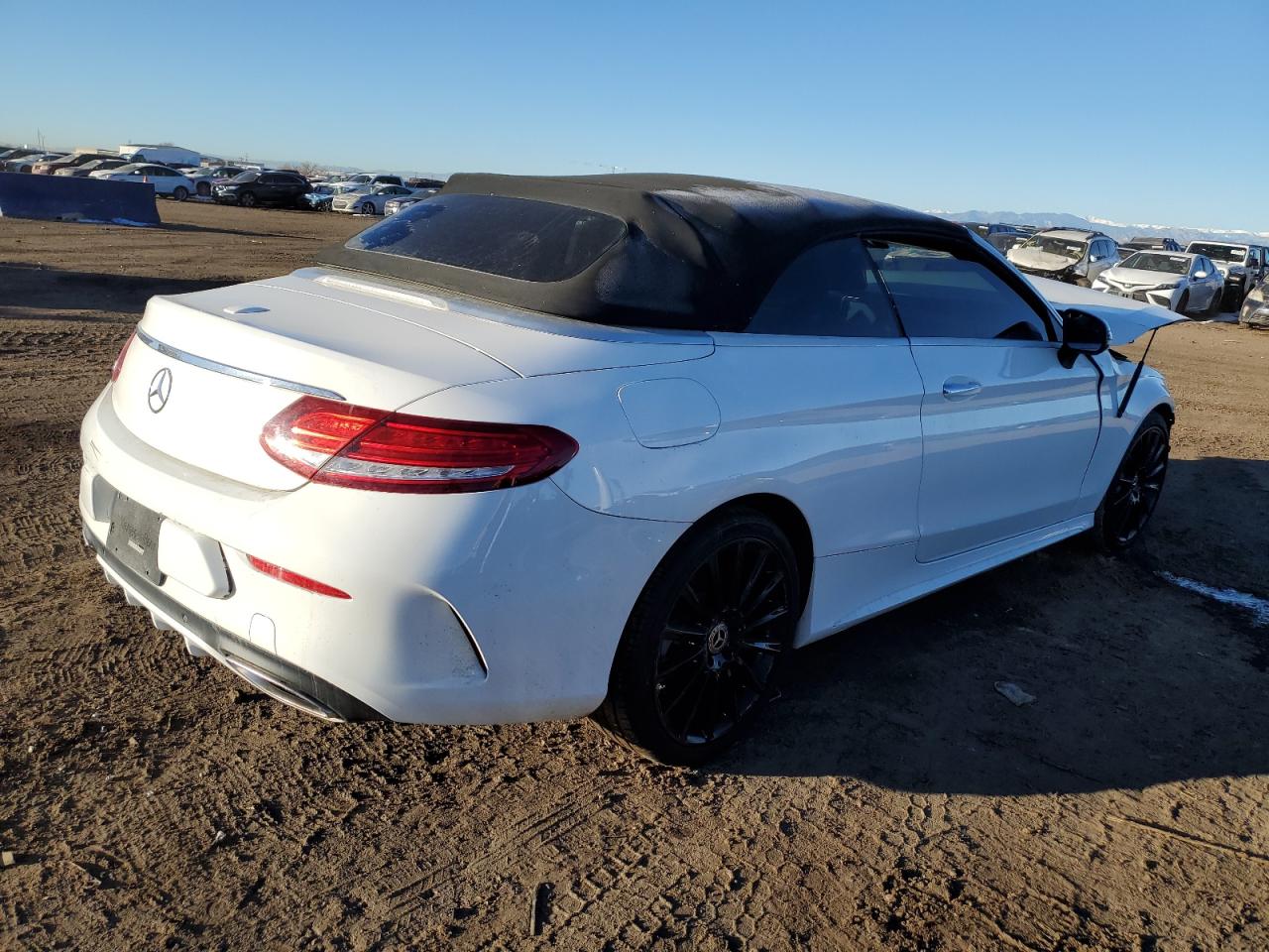 2018 Mercedes-Benz C-klasse VIN WDDWK4JBXJF608978 Copart auction photo, front end damage thumbnail 3