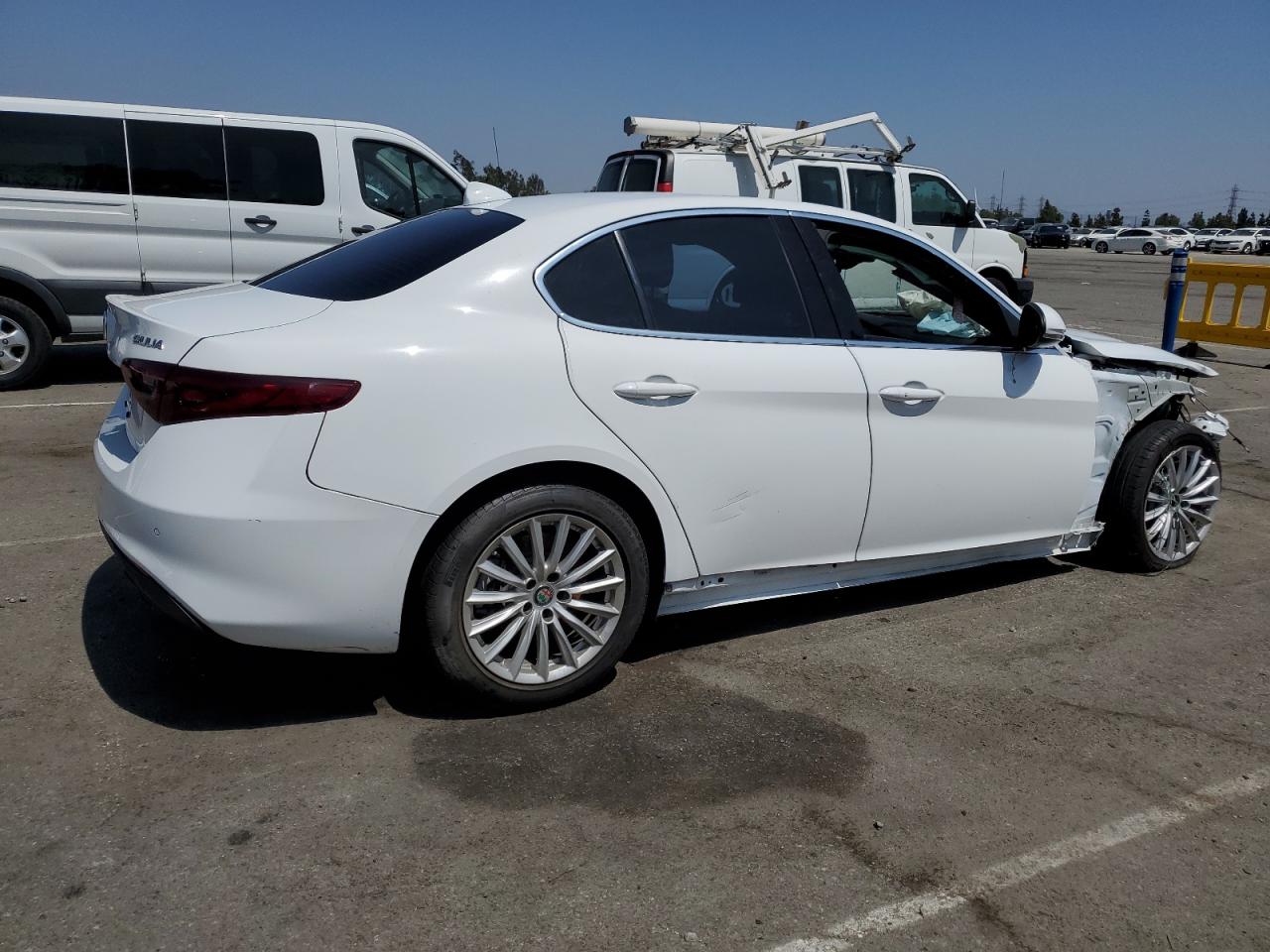 2021 Alfa Romeo Giulia VIN ZARFAMAN7M7639925 Copart auction photo, all over / undercarriage damage thumbnail 3