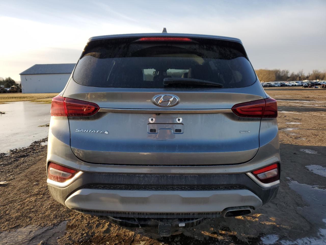 2019 Hyundai Santa Fe VIN 5NMS3CAD9KH075558 Copart auction photo, front end damage thumbnail 6