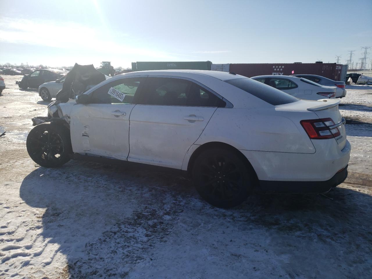 2015 Ford Taurus VIN 1FAHP2F85FG158704 Copart auction photo, front end / side damage thumbnail 2