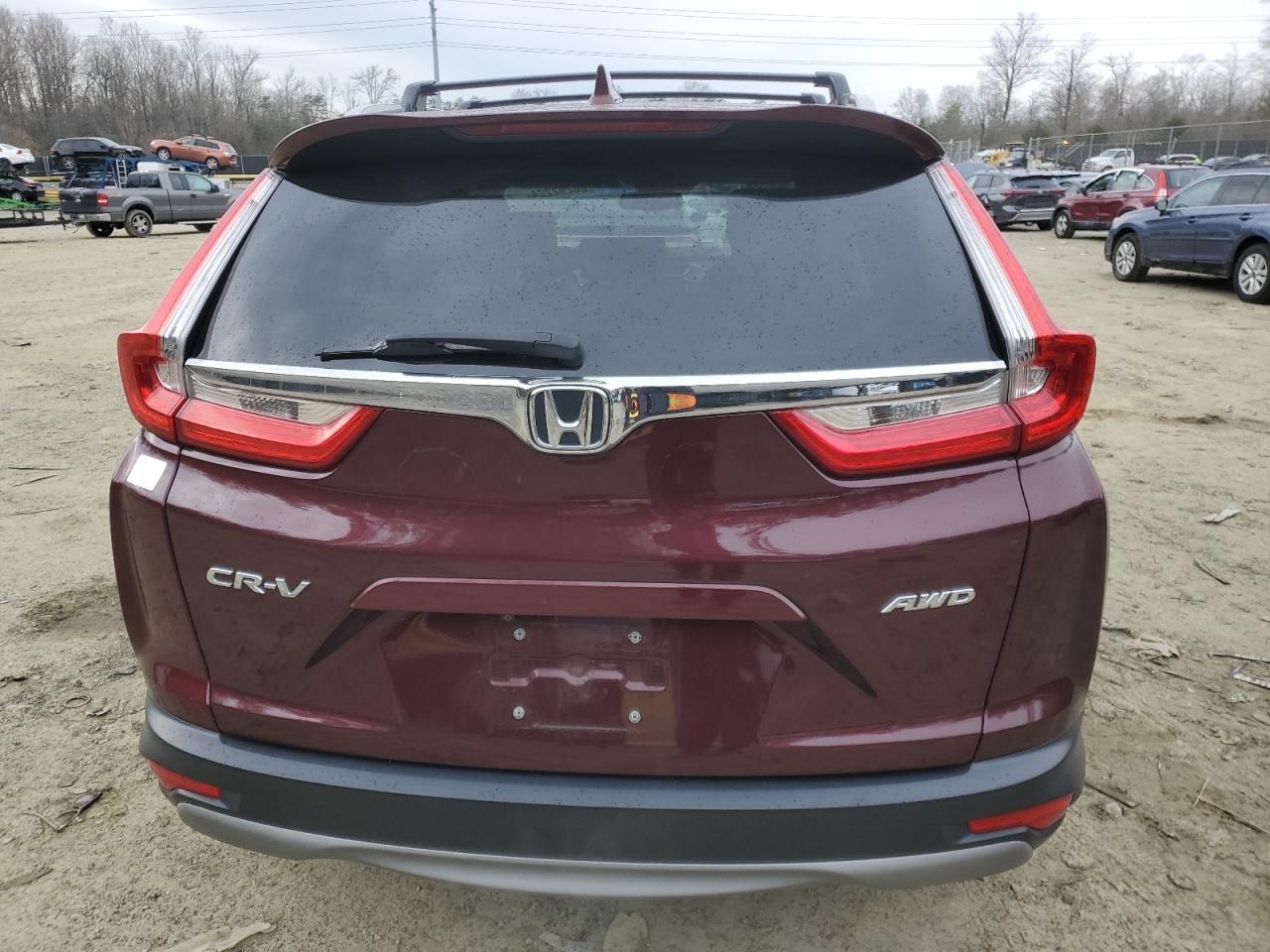 2018 Honda CR-V VIN 2HKRW2H84JH636503 Copart auction photo, side damage thumbnail 6