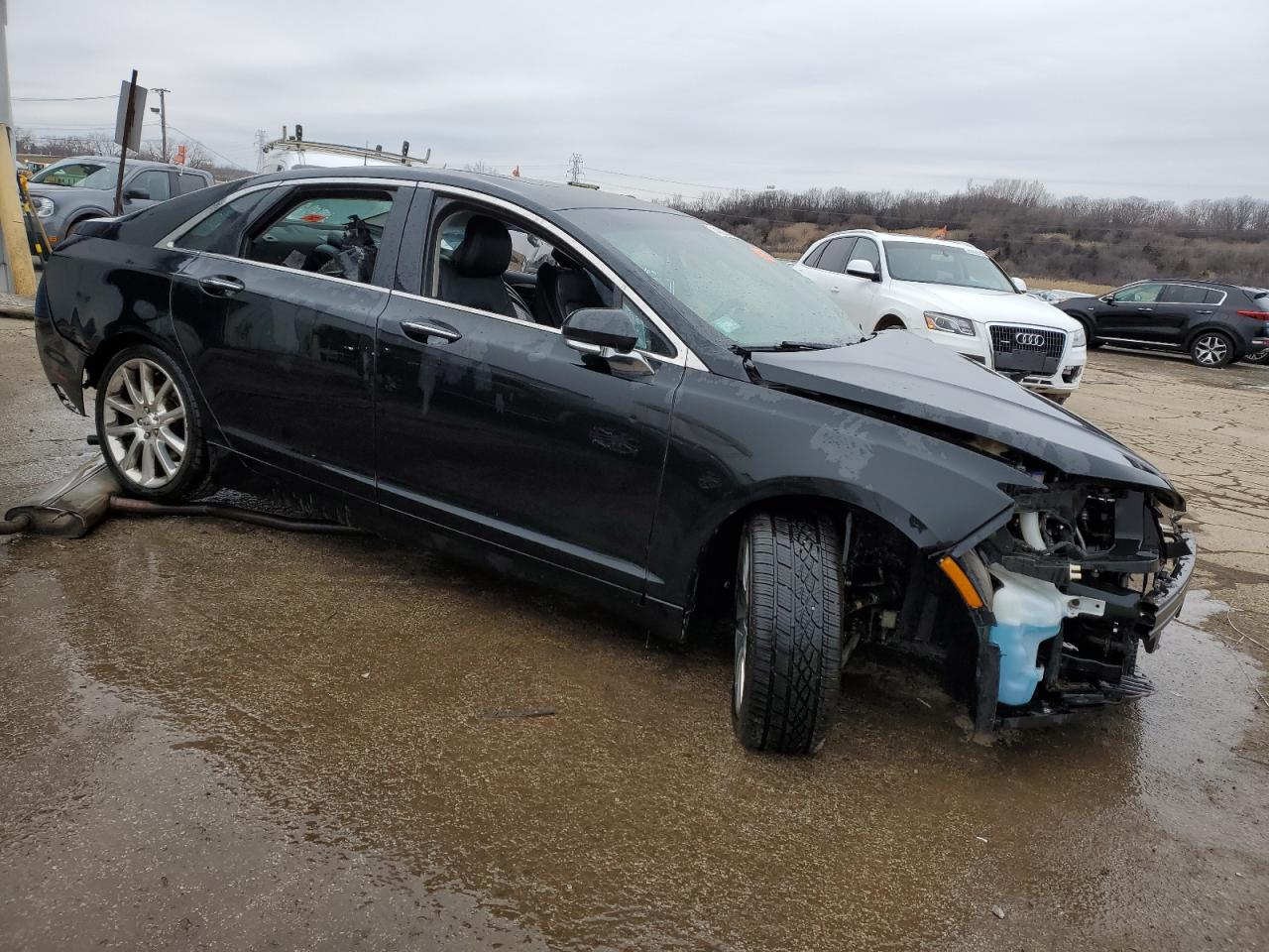 2015 Lincoln MKZ VIN 3LN6L2G93FR604373 Copart auction photo, all over damage thumbnail 4