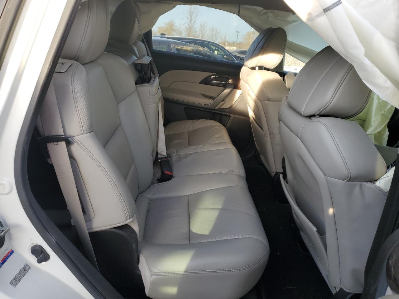 2011 Acura MDX VIN 2HNYD2H57BH522197 Copart auction photo, front end / side damage thumbnail 12
