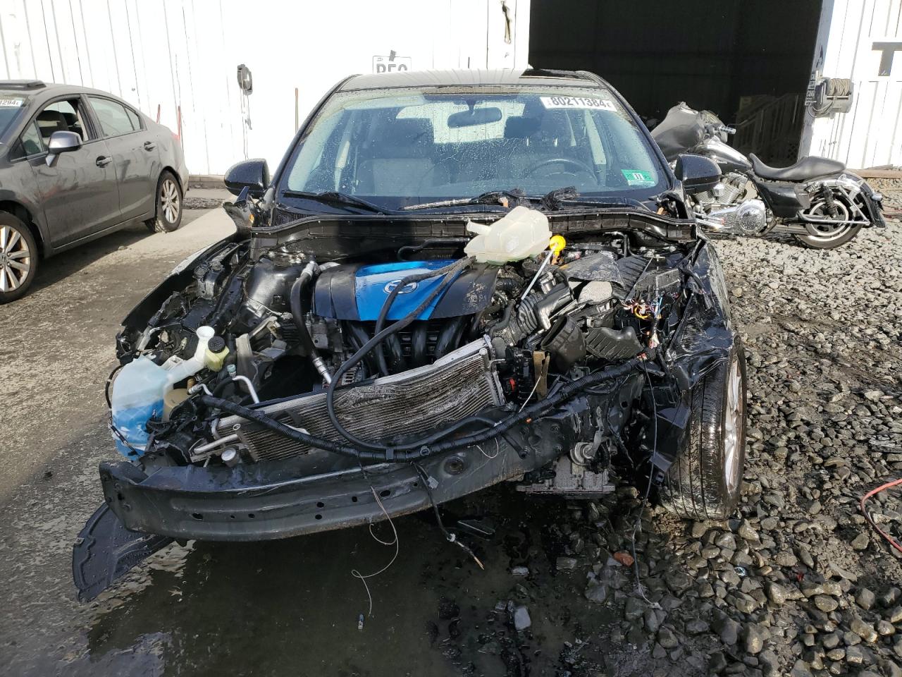 2012 Mazda 3 VIN JM1BL1L88C1650300 Copart auction photo, front end damage thumbnail 5