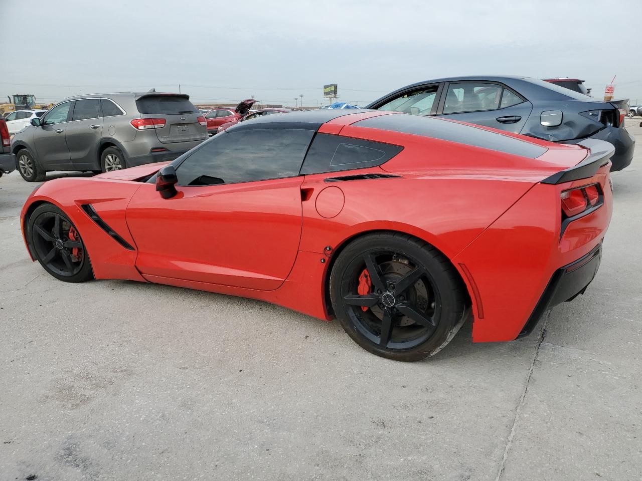 2014 Chevrolet Corvette VIN 1G1YC2D72E5104781 Copart auction photo, vandalism damage thumbnail 2