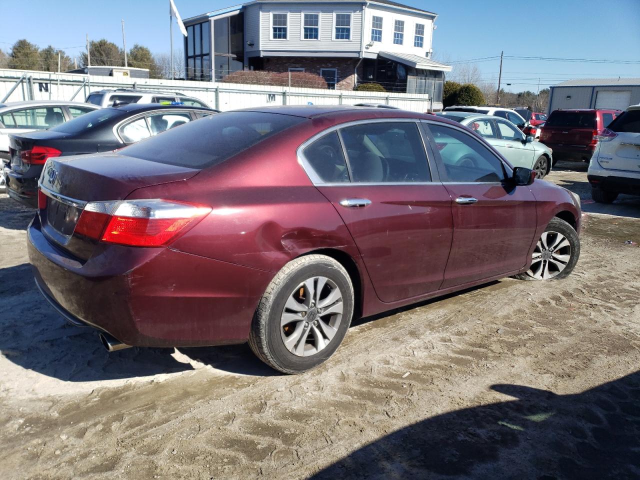 2014 Honda Accord VIN 1HGCR2F30EA202825 Copart auction photo, side / undercarriage damage thumbnail 3