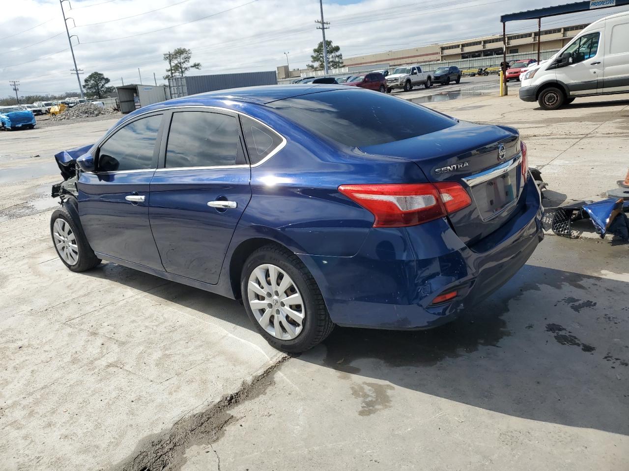 2019 Nissan Sentra VIN 3N1AB7AP7KY232058 Copart auction photo, side / front end damage thumbnail 2