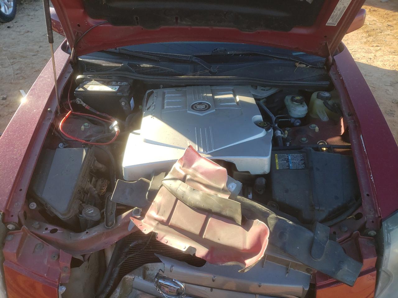 2005 Cadillac CTS VIN 1G6DP567650116201 Copart auction photo, front end damage thumbnail 12