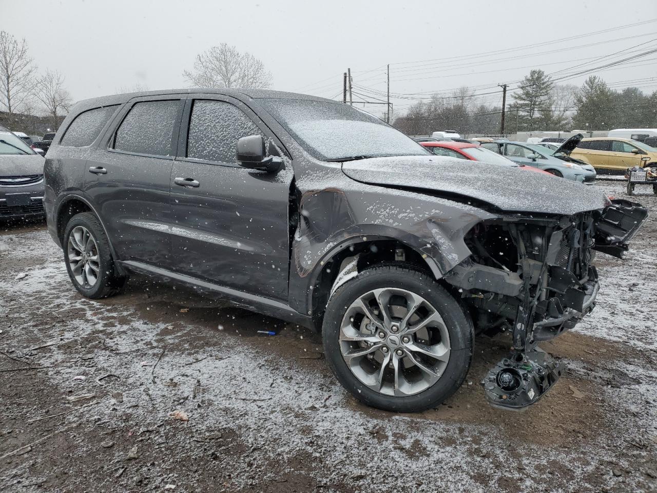 2020 Dodge Durango VIN 1C4RDJDG9LC205165 Copart auction photo, front end / side damage thumbnail 4