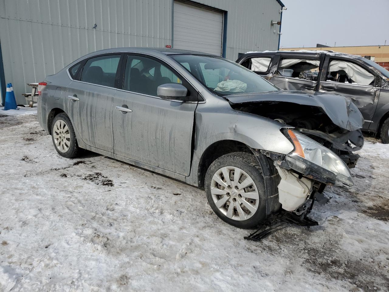 2014 Nissan Sentra VIN 3N1AB7AP1EL628648 Copart auction photo, front end damage thumbnail 4