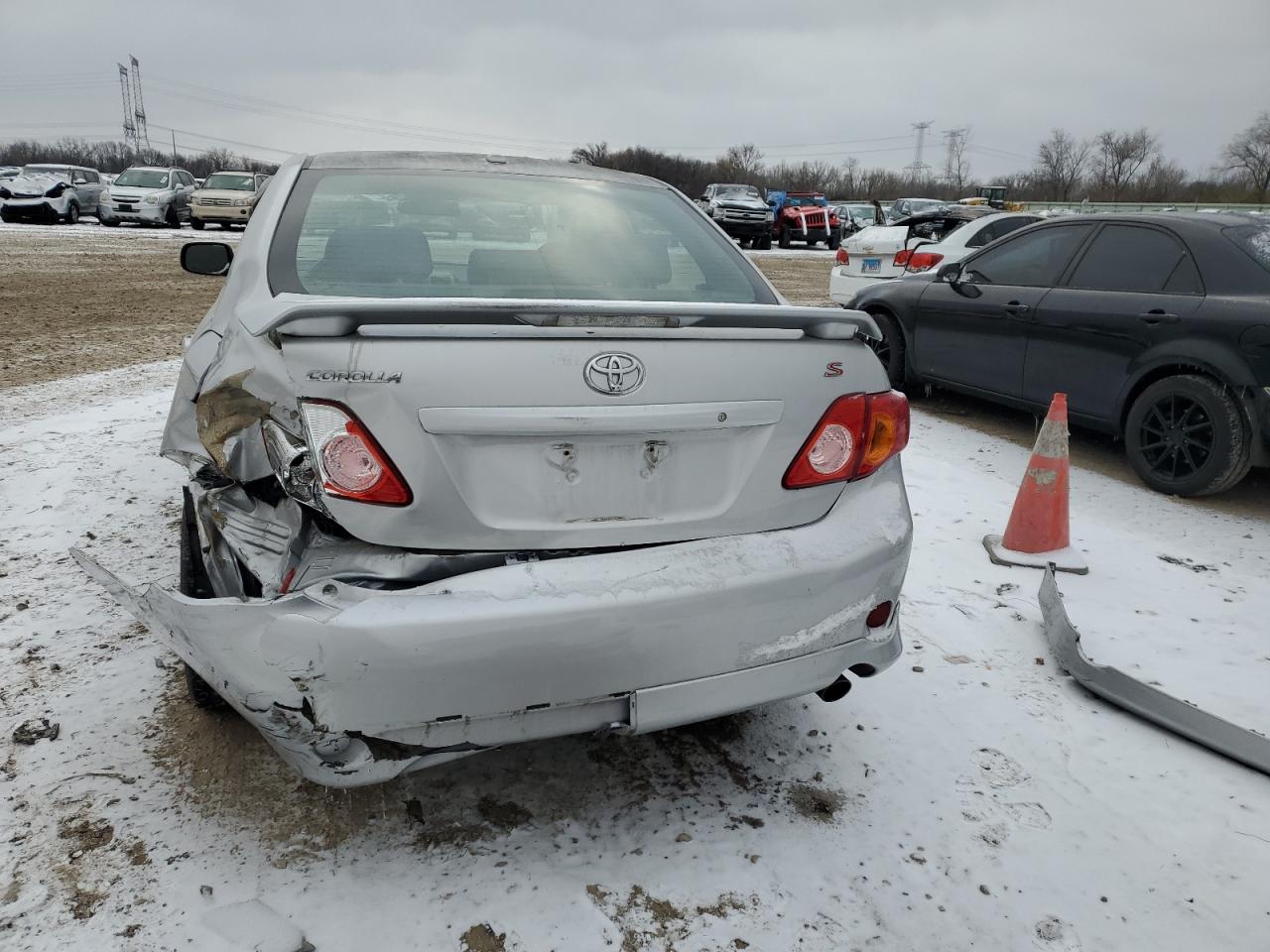 2010 Toyota Corolla VIN 1NXBU4EE1AZ223114 Copart auction photo, rear end damage thumbnail 6