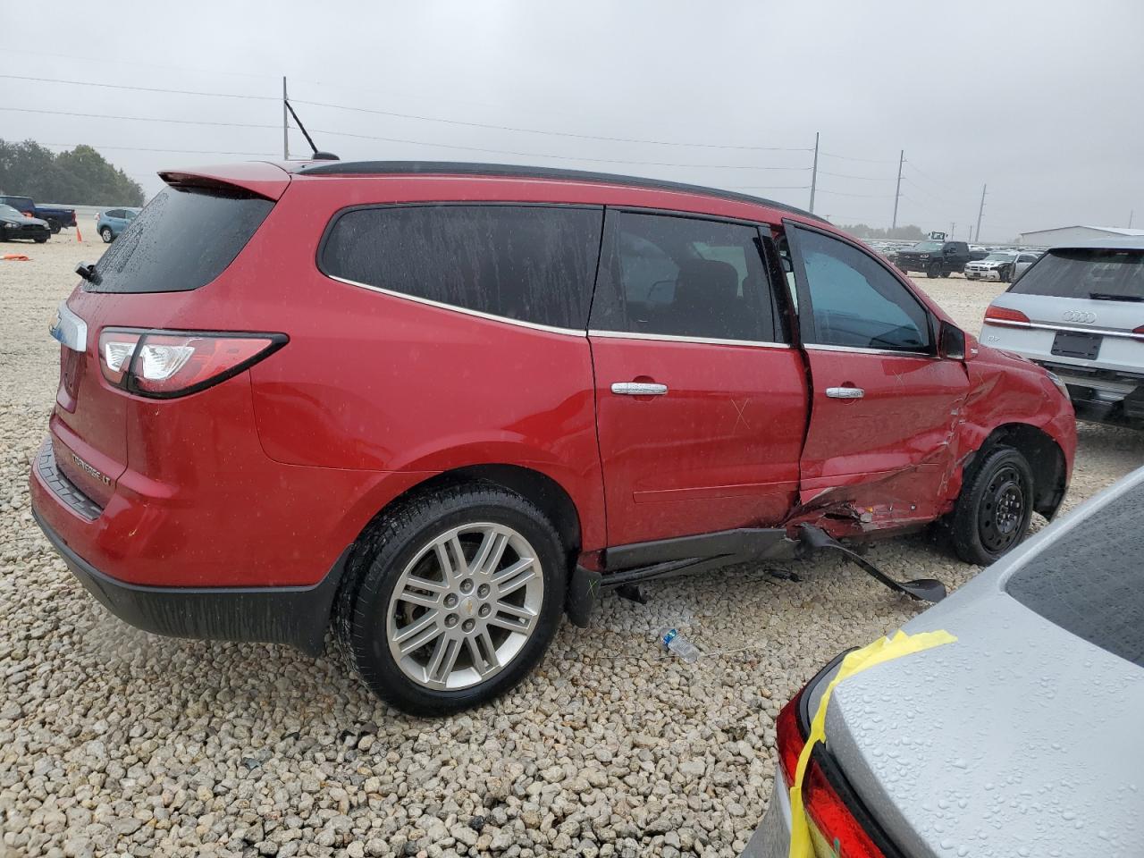 2014 Chevrolet Traverse VIN 1GNKRGKD6EJ273704 Copart auction photo, side damage thumbnail 3