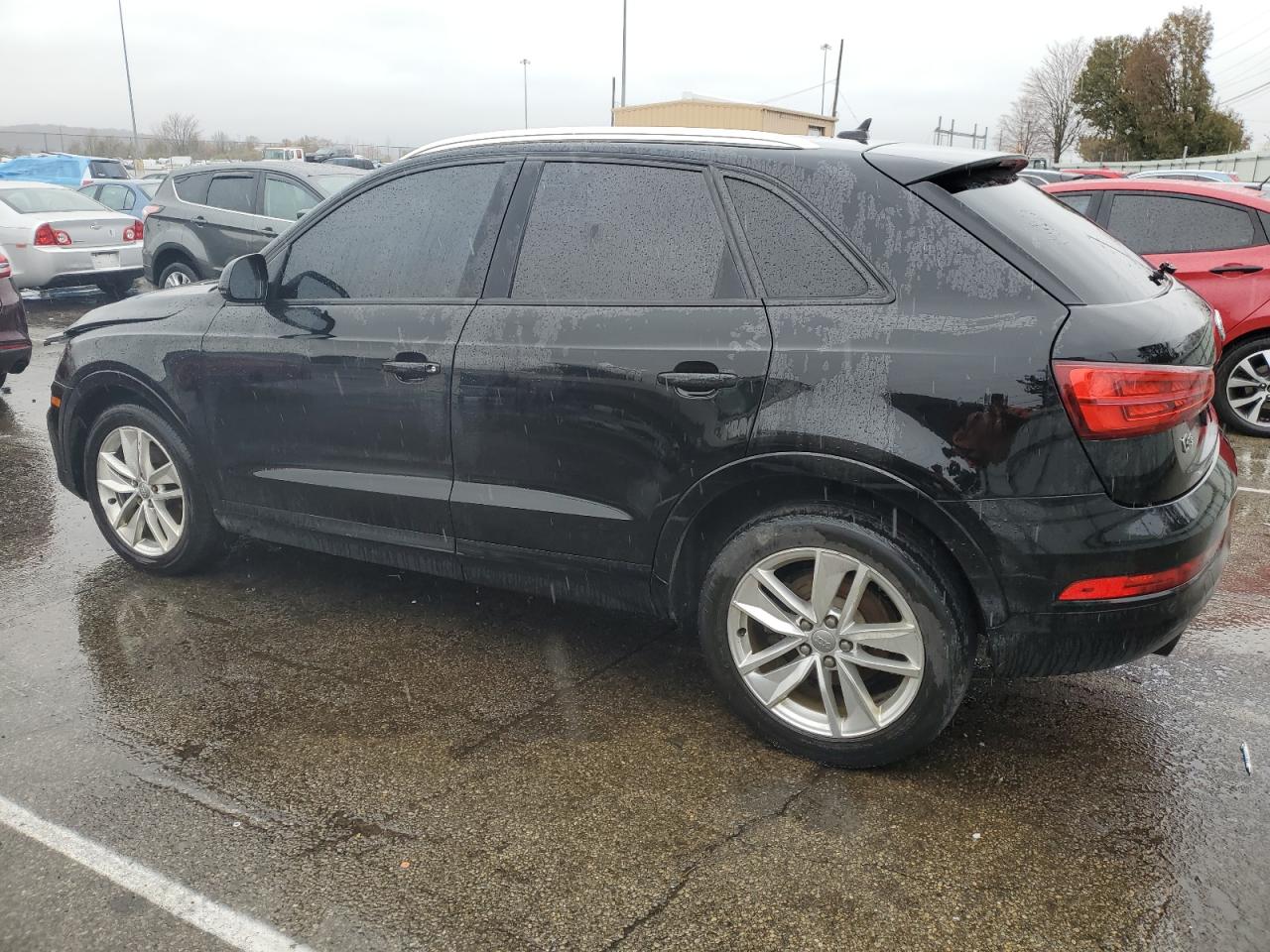 2017 Audi Q3 VIN WA1ECCFS6HR012971 Copart auction photo, rear end / mechanical damage thumbnail 2