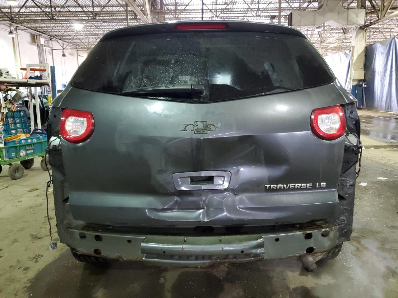 2011 Chevrolet Traverse VIN 1GNKRFEDXBJ285985 Copart auction photo, rear end / minor dent/scratches damage thumbnail 6