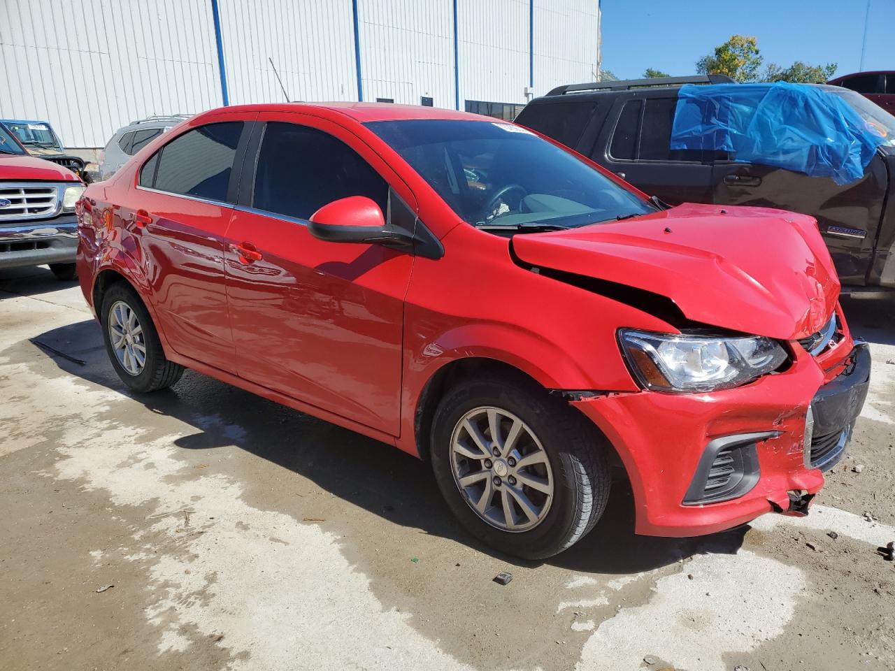 2019 Chevrolet Sonic VIN 1G1JD5SBXK4136869 Copart auction photo, front end damage thumbnail 4