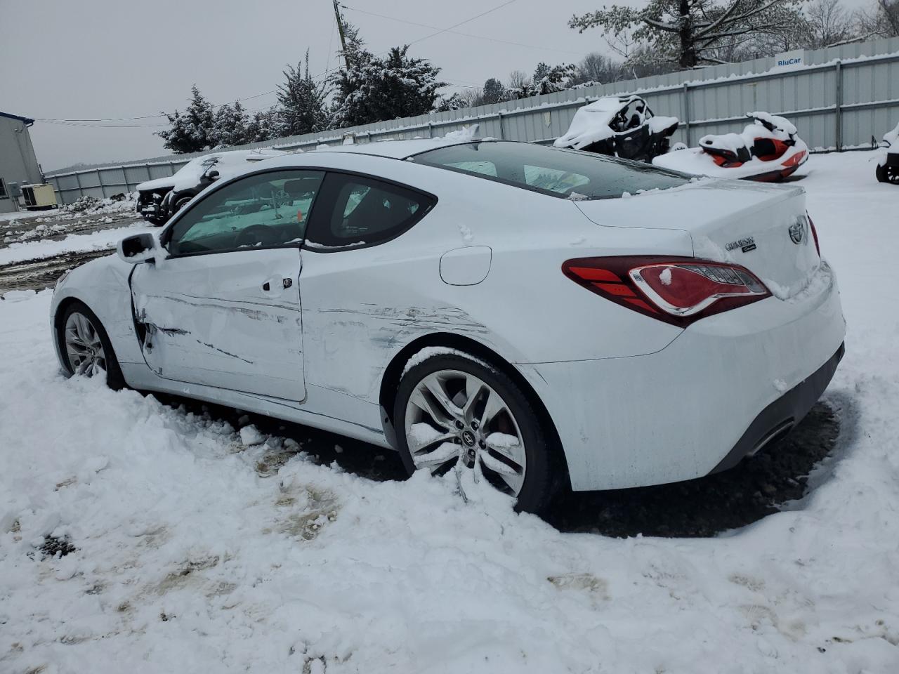 2013 Hyundai Genesis VIN KMHHU6KJ4DU112827 Copart auction photo, side damage thumbnail 2