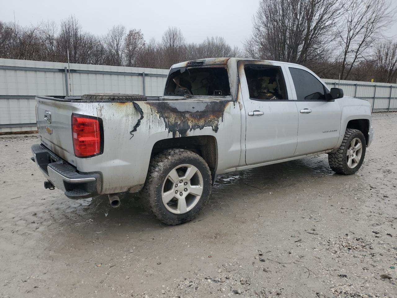2014 Chevrolet Silverado VIN 3GCPCREC4EG257081 Copart auction photo, burn - interior / burn damage thumbnail 3