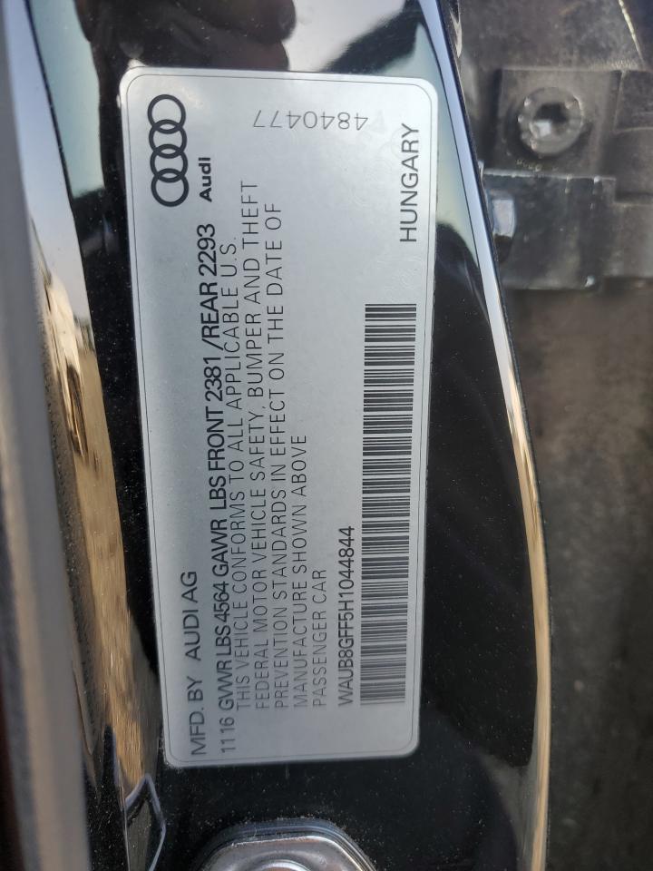 2017 Audi A3 VIN WAUB8GFF5H1044844 Copart auction photo, side damage thumbnail 12