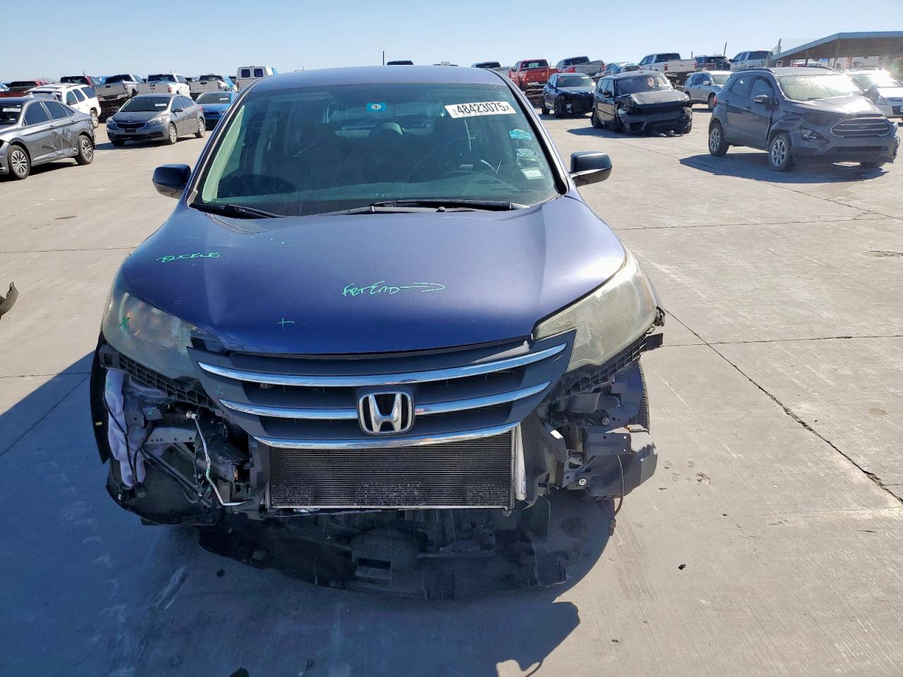 2014 Honda CR-V VIN 3CZRM3H39EG706277 Copart auction photo, front end damage thumbnail 5